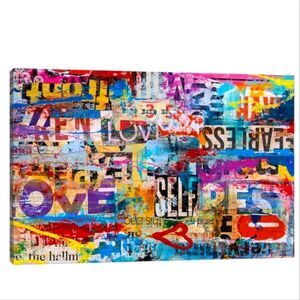Heaton & Parke Home Decor Metromix Luv 2 Canvas Print Wall Art